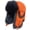 Orange, variant on Winter Trapper Hat for Men Women Warm Soft Russian Ushanka Hat Real   Aviator  Hats Winter Hats with Ear Flaps