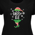 thumbnail image 4 of Inktastic Funny Christmas I'm the Sassy Elf with Shoes and Hat Women's Plus Size T-Shirt, 4 of 5