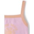 thumbnail image 2 of The Children's Place Girls Sleeveless Colorblock Ribbed Graphic Tank Top, Sizes XS-XXL, 2 of 3