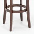 thumbnail image 3 of Hillsdale Furniture Malone Wood Backless Counter Height Swivel Stool, Cherry, 3 of 5