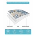 thumbnail image 4 of Full Size Quilt Bedding Set, Blue Starfish Coastal Reversible Summer Quilt 3 Pieces, Beach Coral Nautical Botanical Vintage Lightweight Bedspreads Coverlets with 2 Pillow Shams for All Seasons, 4 of 5