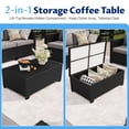 thumbnail image 6 of LazySunsets 10 Piece Outdoor Furniture Set, Rattan Wicker Outdoor Conversation Set Patio Furniture, Light Gray/Black, 6 of 9