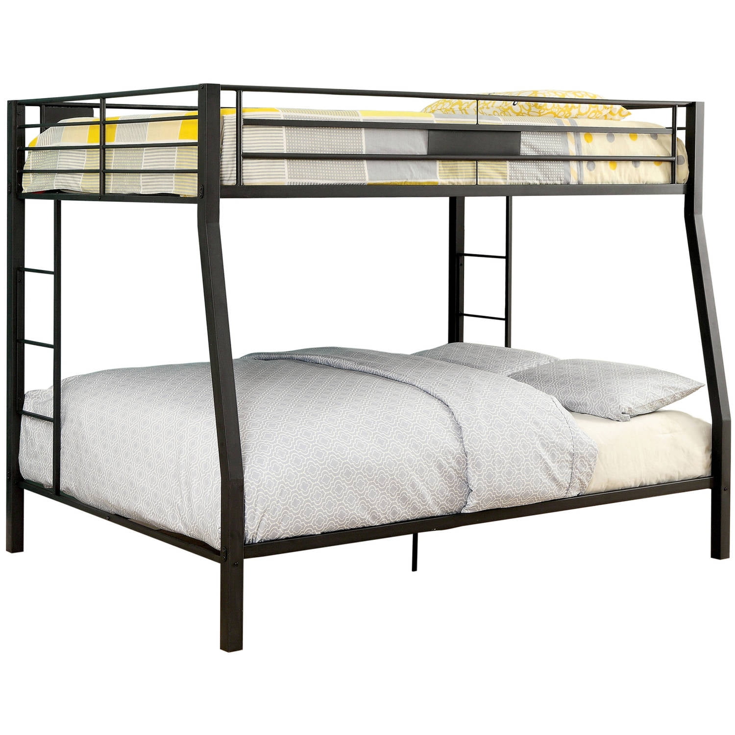 Furniture Of America Clarence Full Over Queen Metal Bunk Bed Black Furniture Of America Clarence Full Over Queen Metal Bunk Bed Black Com