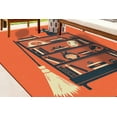 thumbnail image 2 of Japanese Rug, Orange Rug, Abstract Rug, Modern Rugs, Salon Decor Rug, Easy To Clean Rug, Accent Rug, Thick Rug, Indoor Rug, Anime Rug, 3.9'x5.9' - 120x180 cm, 2 of 4