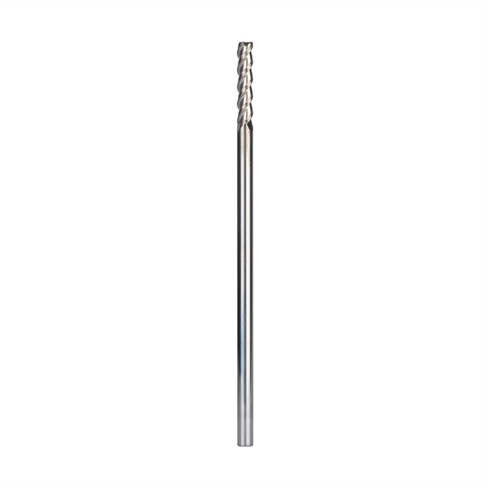 2pcs D4-4-100 Tungsten Steel End Mills 3 Flute Long Cutting Edge and Flattened Head Milling Cutters Machining for Aluminum