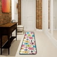 thumbnail image 6 of Cartoon Lovely Monsters Hallway Runner Rug 2'X6' Non-Slip Washable Carpet Runner Kitchen Entryway Laundry Bedroom, 6 of 7