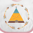 thumbnail image 4 of Inktastic Tribal Arrow Native Teepee Boys or Girls Baby Bib, 4 of 4