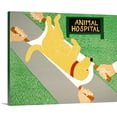 thumbnail image 1 of Great BIG Canvas | "Animal Hospital Yellow" Canvas Wall Art - 20x16, 1 of 2