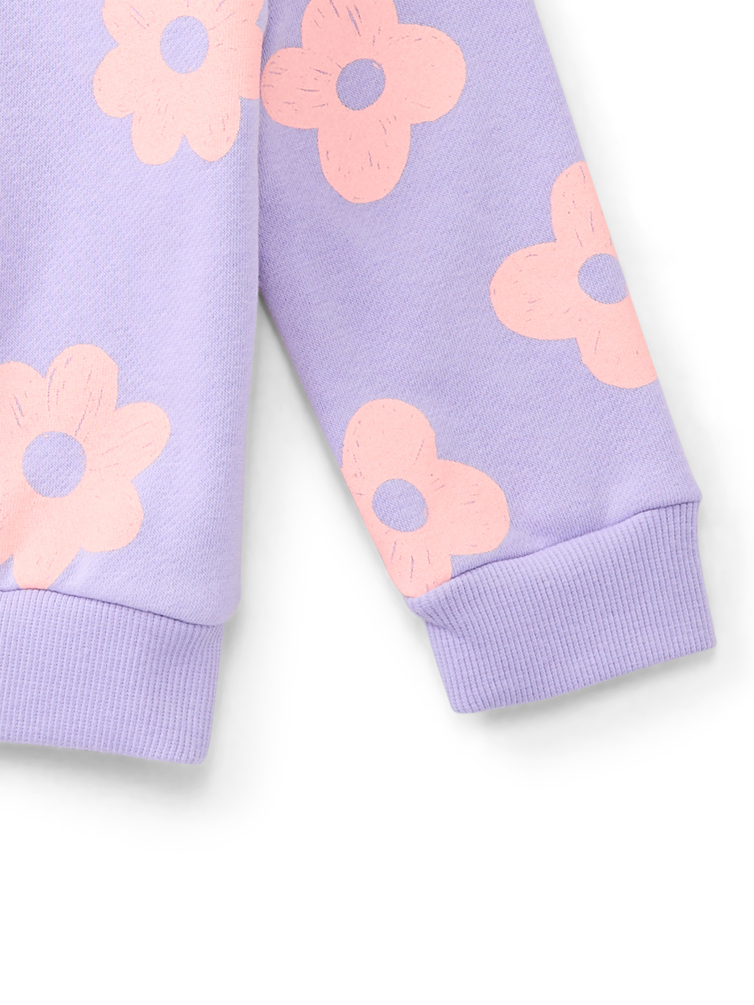 Wonder Nation Toddler Girls Fleece Sweatshirt with Long Sleeves, Sizes 2T-5T