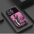 thumbnail image 3 of Mantenga su iPhone seguro y elegante con una divertida funda plateada mate con estampado de dibujos animados, diseñada para iPhone 15 Pro Max 14 13 12 Pro 11, 3 of 4