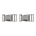 thumbnail image 1 of Youkk Metal Bag Webbing Belt Buckle Clip Clasp Stylish and Sturdy Gray black Inner diameter 19mm 2Set, 1 of 6