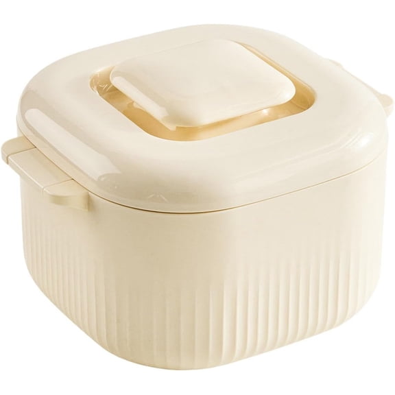 1700ml Microwave Rice Cooker Non-Stick Steamer Pot With Lid For Rice Pasta Noodles Vegetables
