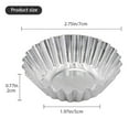 20Pcs Egg Tart Molds Mini Aluminum Cake Muffin Moulds Tins Pans Non