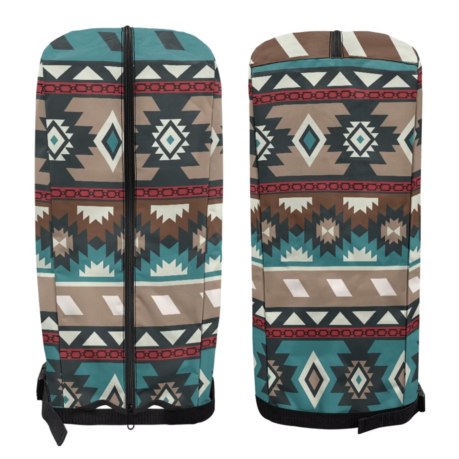 Chririnla Aztec African Tribal Golf Bag Rain Cover Dust & Sun Protection Umbrella for Clubs with Snap Button Universal Fit for Most Club Bags, Stand Bags, Cart Bags & Tour Bags