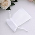 thumbnail image 5 of Efavormart 100 Pack White Organza Drawstring Gift Bags, 4" x 6" – Wedding Party Favor Bags, 5 of 5