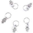 thumbnail image 4 of GHSDFBB Hamsa Dreadlock Hair Ring Silver Hamsa Hand Hair Braid Rings Minimal Hair Braid Hair Loop Jewelry Accessories for Women and Girls (Silver Hamsa Hand), 4 of 4