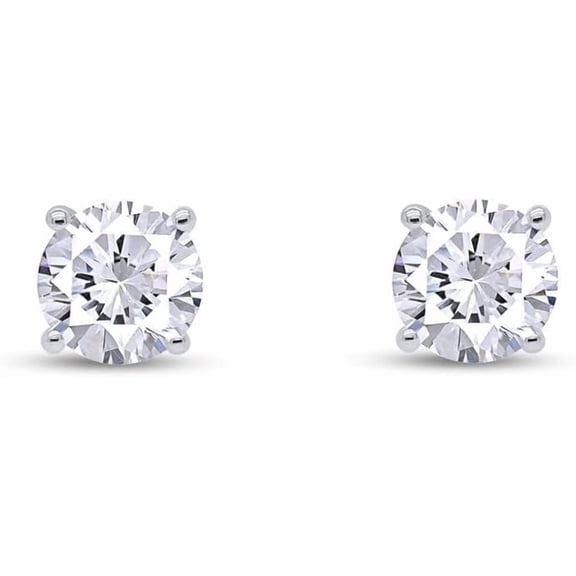 Diamond Stud Earring 925 Sterling Silver