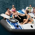 thumbnail image 4 of ZSTECH Inflatable Pool Raft for 5, Blue, with Cooler & Cupholders, 4 of 8