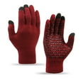 thumbnail image 3 of Ulitacool Mens Winter Gloves Men'S And Women'S Leisure Fashion Outdoor Knitted Thickened Non Mobile Phone Click Screen Gloves Cute Everyday Wear Red, 3 of 3