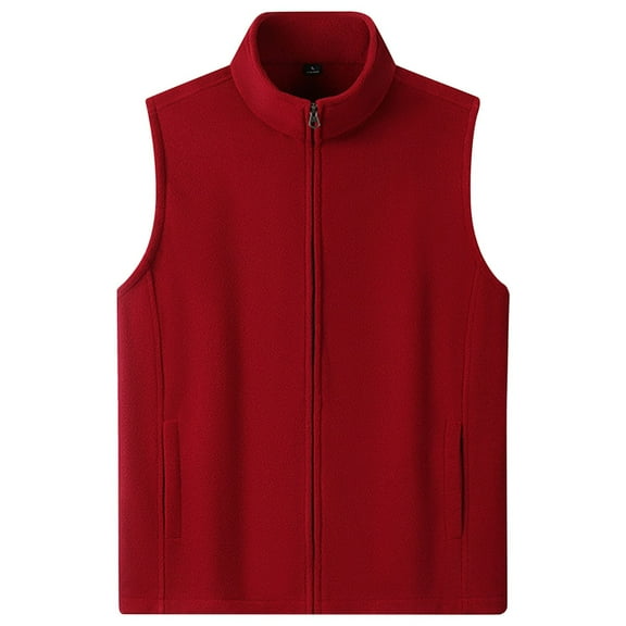 Fiaer Womens Oversized Vest Full Zip up Loose Fit V Neck Lapel Collared Solid Color Sleeveless Tops with Pocket RD3 XL