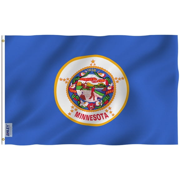 ANLEY Fly Breeze 3x5 Foot Minnesota State Flag - Minnesota MN Flags Polyester