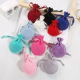 thumbnail image 4 of Bolsa de embalaje de joyería con cinturón de terciopelo de doble cara, bolsa de almacenamiento de regalo con cordón, bolsa de calabaza para joyería, 4 of 6