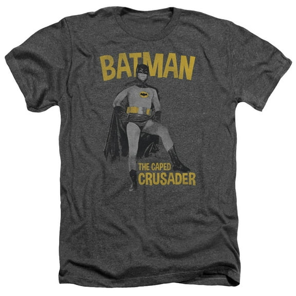 Batman Classic Tv - Caped Crusader - Heather Short Sleeve Shirt - X-Large