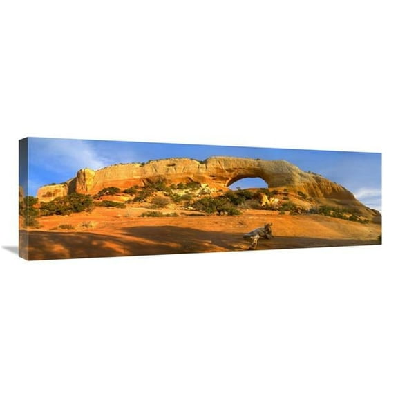 Global Gallery  12 x 36 in. Wilson Arch with A Span of 91 ft. & Height of 46 ft. - Made of Entrada Sandstone - Utah Art Print - Tim Fitzharris