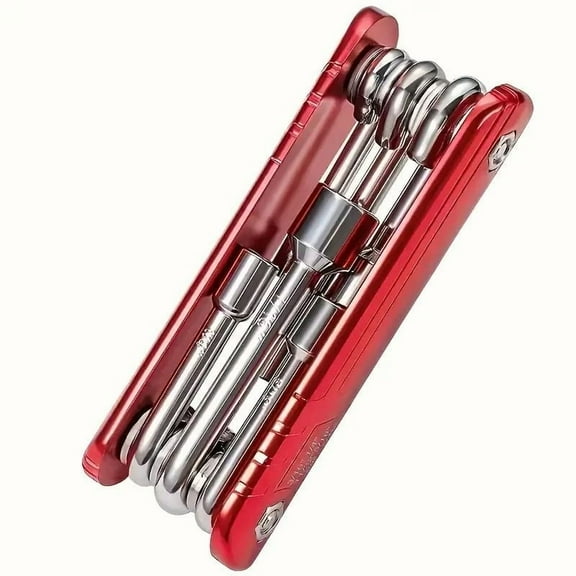 Folding Socket Wrench Set 6pcs - Adjustable Hex Key Set, Vanadium Steel, Portable Socket Wrench Tool Set for Home Repair & DIY Projects