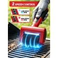 thumbnail image 4 of 800 RPM Electric Grill Brush for Outdoor, 2-Speed High Power BBQ Cleaning Tool, 4000mAh Cordless Scrubber with LED Light, Non-Shedding Brush & 2 Scouring Pads for Gas/Charcoal/Weber Grates, 4 of 4