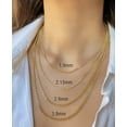 thumbnail image 4 of Jewel heart 14 K Yellow Real Gold Cuban Concave Curb Link Chain 1.9-4.75 mm Diamond Cut Pendant Necklace For Men Women 16"-24", 4 of 7