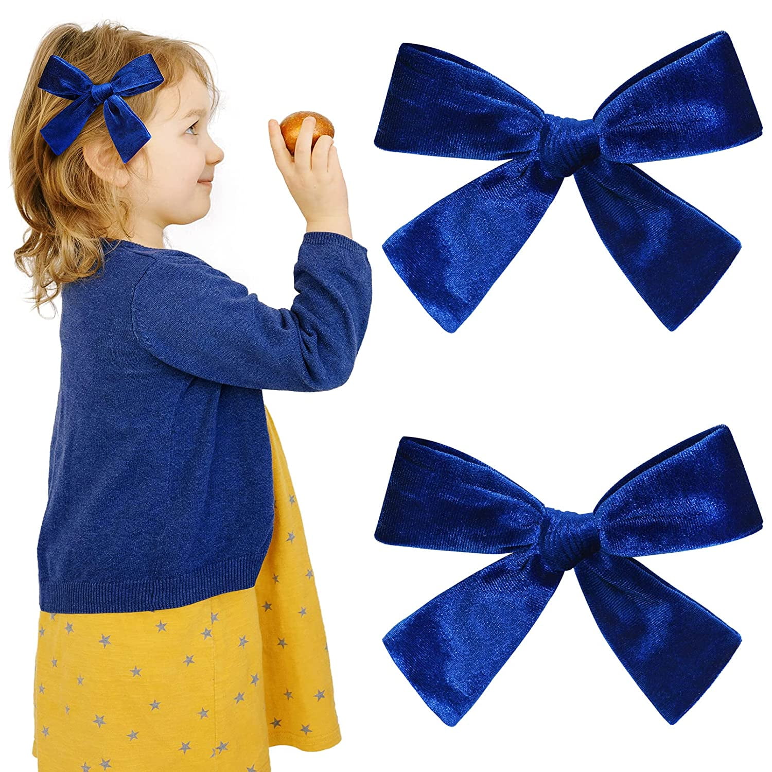 claw Made in the USA Royal Blue Hair bow clip