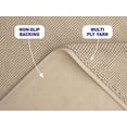 thumbnail image 2 of Alfombra de baño American Soft Linen, 43 x 61 cm, algodón, antideslizante, color beige, 2 of 9