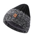 thumbnail image 6 of Winter Knit Three Piece Set - Plush Hat Scarf Gloves Combo, Silicone Grip Stocking Stuffers, For Motorcycle Riding Biking Cold Weather Christmas Gifts for, 6 of 6