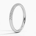 thumbnail image 2 of Dash Jewelry Brilliant 2.5 Ct Round Cut Engagement Moissanite Band - 14K White Gold Plated Proposal Wedding Band - Wedding Band Women's - Half Eternity Moissanite Band For Women's, 2 of 5