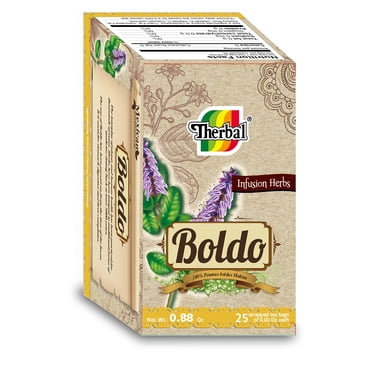 Boldo Herbal Tea Infusion - 25 Tea Bags - Natural Caffeine Herbal Blend