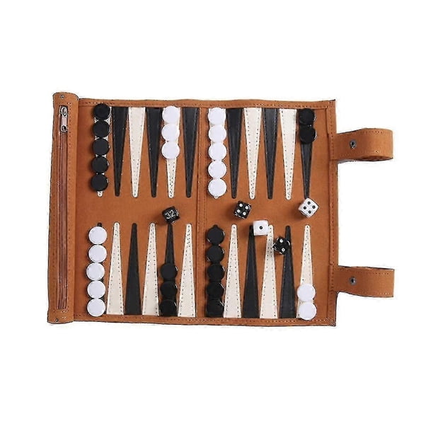 Backgammon Board Game Portable Backgammon Sets for Adults Travel Games Adult Roll Design Children"S