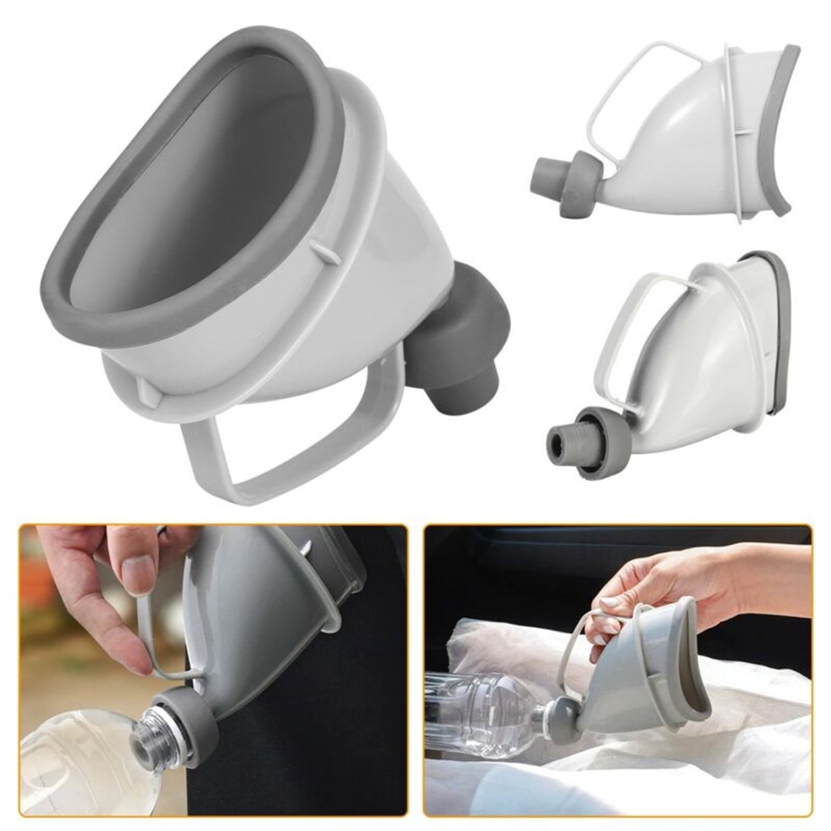 Details about   Unisex Portable Potty Pee Funnel Adults Emergency Urinal Device P5X6 