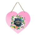 thumbnail image 2 of WRXMIJNHGSA Wreath Under $5 Front Sign Heart-Shaped Door Mother'S Welcome Sign Creative Happy Day Home Decor, 2 of 8