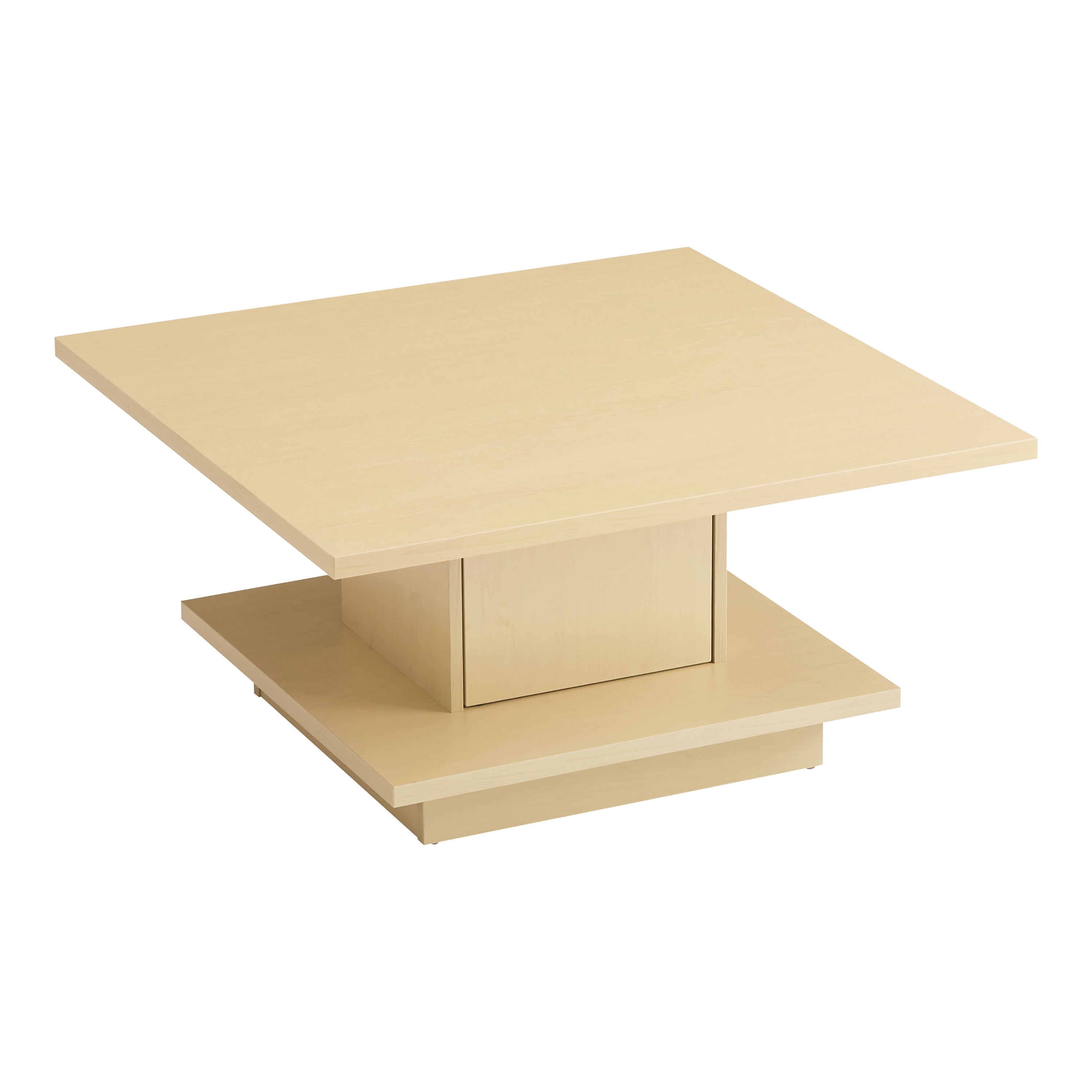 Furniture of America Aura Storage Wood Light Maple Coffee Table