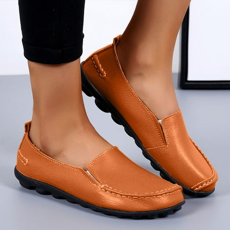 Daznico Womens Loafers Comfort Flats Shoes Womens Breathable Lace Up Shoes Flats Casual Shoes Size 6.5