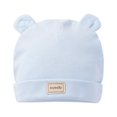 thumbnail image 1 of Baby Boy Girl Solid Color Cotton Cap Summer Hat with Ears Triangle Towel Scarf, 1 of 10