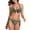 Leopard, variant on Women's 2 Piece Bikini Sets Sexy Halter Knot Underwire Push Up Blue Two Piece Swimsuit Set Bathing Suit