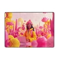 thumbnail image 7 of Area Rugs For Living Room Decor - Digital Nomad Pink Landscape Soft Anti Slip Throw Washable Rugs 5x7 For Bedroom, Indoor Carpet For Bedroom Living Room 80x58In, 7 of 7