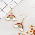 thumbnail image 4 of Pendientes lindos Regalos de cumpleaños Pendientes colgantes Bohemio Geométrico Luz Colorido de Zulema Aretes, 4 of 8