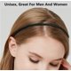 thumbnail image 5 of Metal Hair Band Men Headbands for Men and Women Fashion Headband With Non Slip Wavy Teeth, Black (Wide Wavy+Spring), 5 of 5