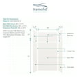 thumbnail image 5 of Transolid EWKX483696-31 Expressions 48" W X 36" D X 96" H Six Panel Shower Wall Kit -, 5 of 6