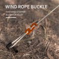thumbnail image 4 of Aluminum Alloy Tent Rope Stopper Adjuster, 3 Hole Design Wind Rope Buckle For Secure Outdoor Tensioning, 4 of 8
