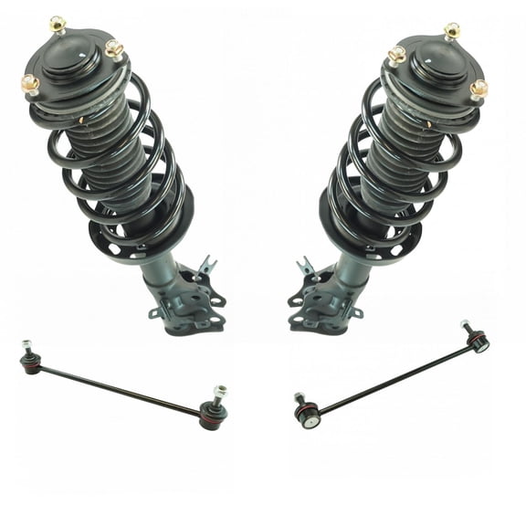 TRQ Loaded Complete Strut Spring Assembly & Sway Bar Link Kit for Honda Civic SCA65697 Fits select: 2012-2015 HONDA CIVIC LX