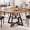 47", variant on Cocosity 47 inch Wood Kitchen Table for 4, Round Dining Table with Storage Shelf for Home Dining Room Living Room Grey